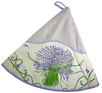 Hand - face round towel (Lavender. purple) - Click Image to Close